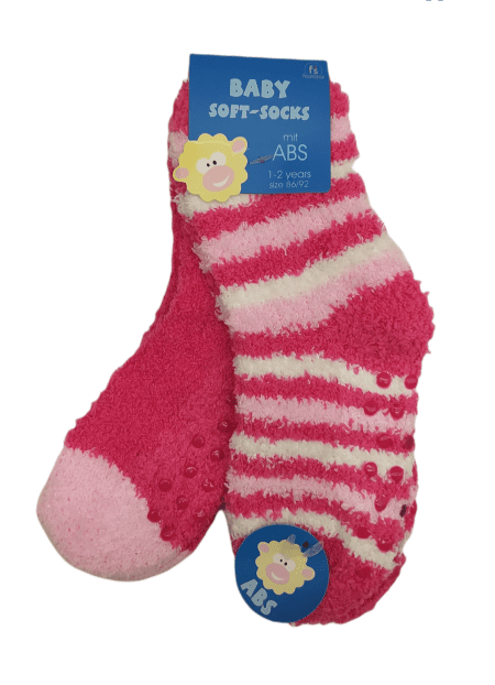 Šiltos frotinės kojinės su ABS vaikams Footstar Baby Soft