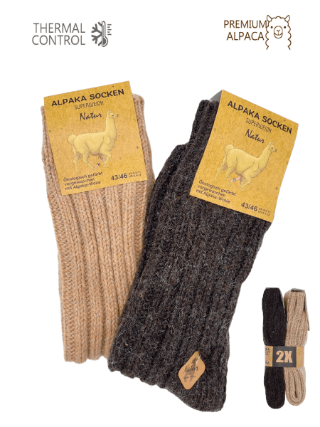 Unisex žieminės kojinės su Alpaka vilna Norweger