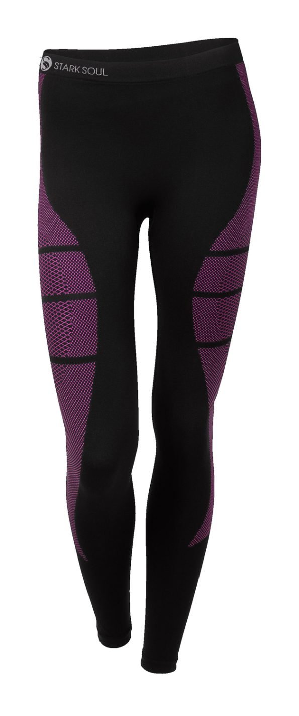 Skiunterwaesche-hose-schwarz-pink-stark-soul-5091_Damen-Ski_Rot-Hose