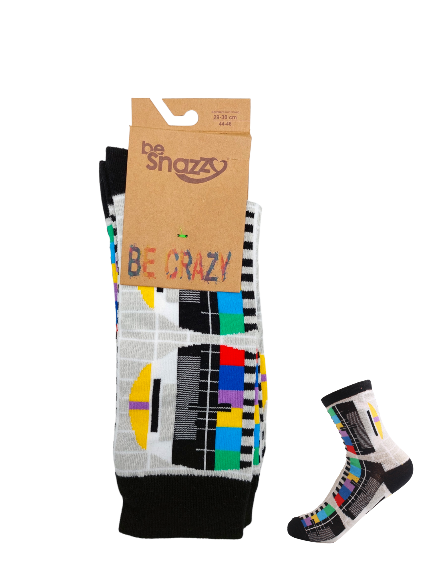 Unisex kojinės Be Snazzy ,,Be Crazy SK-07