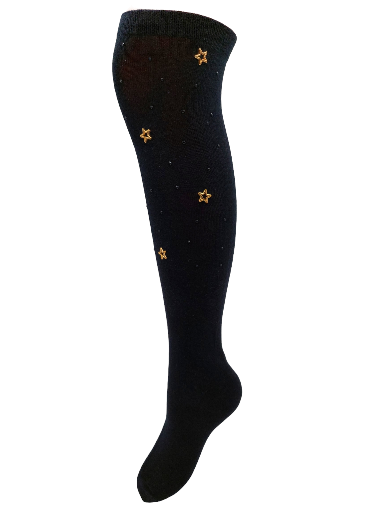Moteriškos kojinės iki kelio su papuošimais Be Snazzy