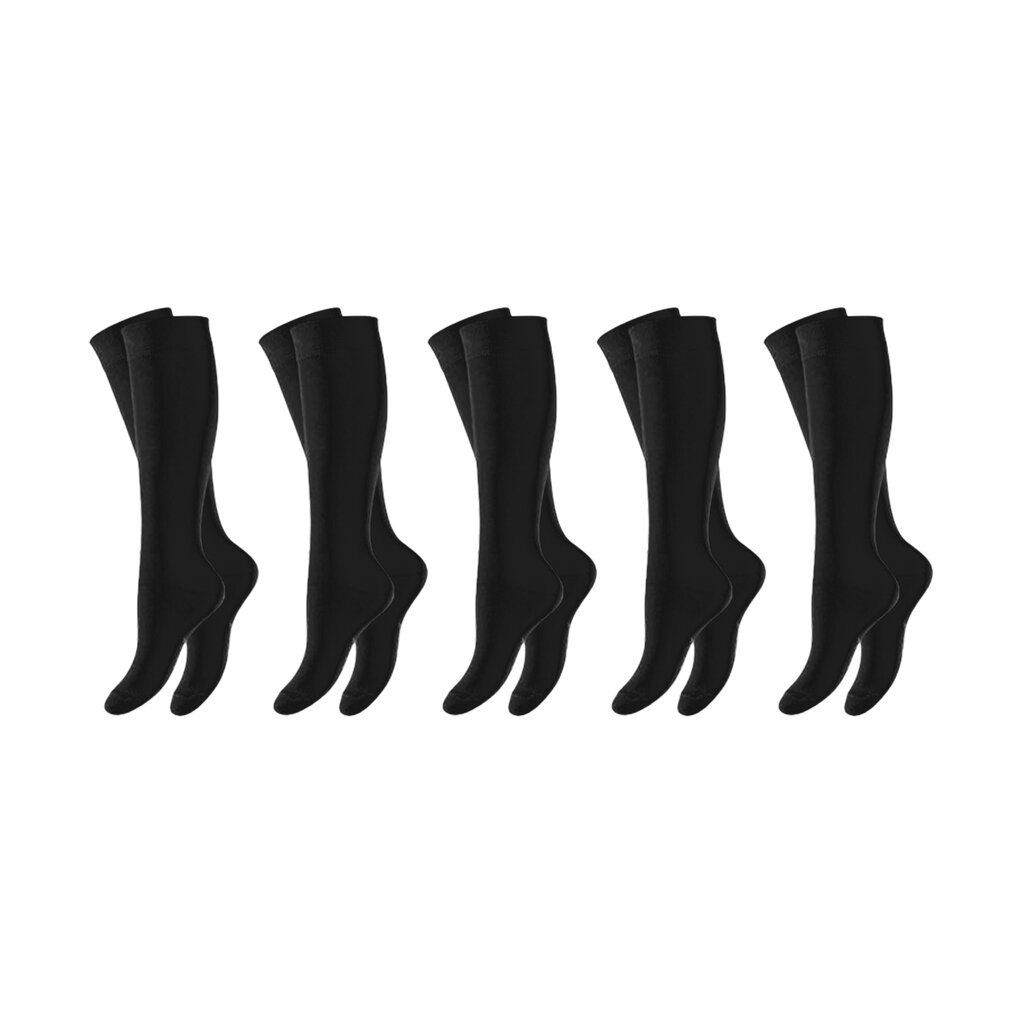 Juodos vaikiškos kojinės iki kelių Footstar 55026, 5 poros